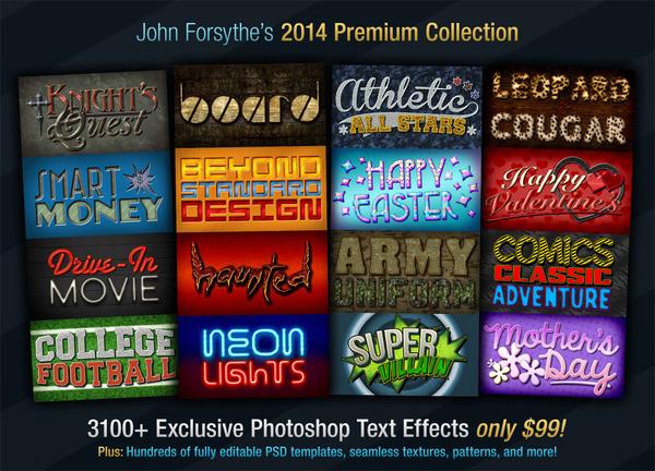 John Forsythe's Text Effects: 2014 Premium Collection